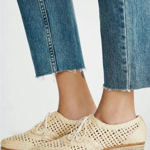 Free People Schutz Jules Mensware platform loafer Natura sz 8